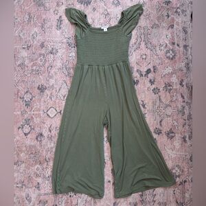 Nordstrom Forest Green kids Jumpsuit